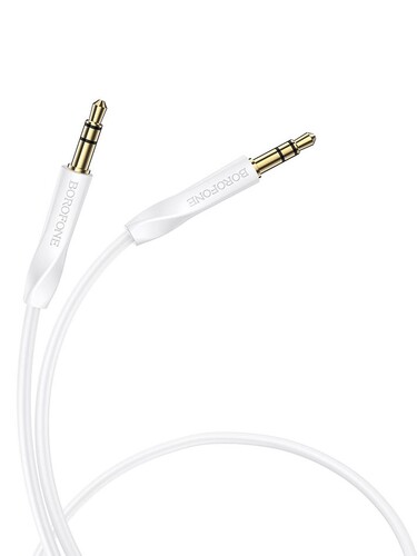 Купить Кабель   Borofone jack 3.5 мм - jack 3.5 мм белый  5474924. Характеристики, отзывы и цены в Донецке