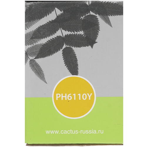 Купить Картридж лазерный Cactus CS-PH6110Y желтый, с чипом  7937281. Характеристики, отзывы и цены в Донецке