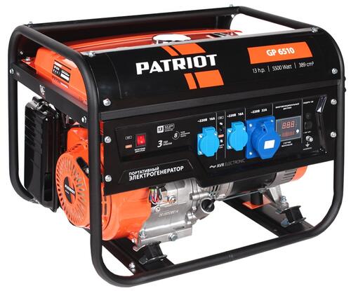 Купить Электрогенератор   бензиновый Patriot GP 6510  1117156. Характеристики, отзывы и цены в Донецке