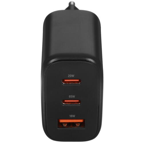 Купить Сетевое зарядное устройство TFN GAN A+C+C 65W черный  5465313. Характеристики, отзывы и цены в Донецке
