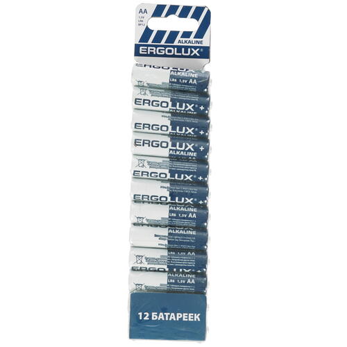 Купить Батарейка Ergolux LR6 BP-12 AA / AA (LR6/ER14505/FR6/R6P)  9105791. Характеристики, отзывы и цены в Донецке