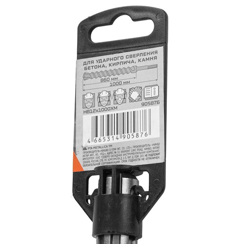 Купить Бур Metallica 905876 1000 мм  9120758. Характеристики, отзывы и цены в Донецке