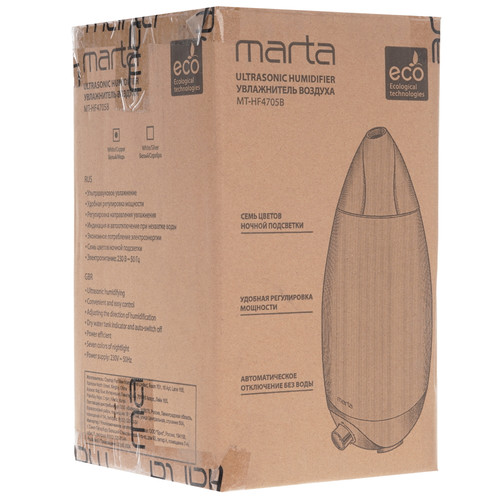 Купить Увлажнитель воздуха MARTA MT-HF4705B  9111536. Характеристики, отзывы и цены в Донецке