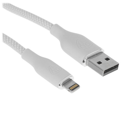 Купить Кабель круглый BY Lightning 8-pin - USB 2.0 Type-A серый 1 м  5482087. Характеристики, отзывы и цены в Донецке