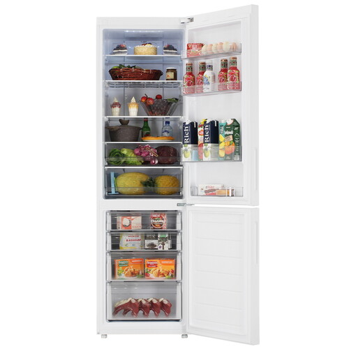 Купить Холодильник с морозильником   HAIER C2F637CWMVU1 белый  9277581. Характеристики, отзывы и цены в Донецке