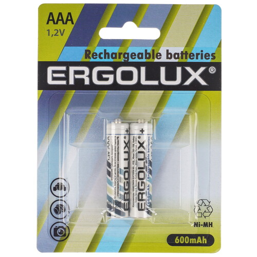 Купить Аккумулятор Ergolux NHAAA600BL2 600 мА*ч  5617138. Характеристики, отзывы и цены в Донецке