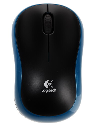Купить Мышь беспроводная Logitech M185 [910-002239] синий  0137080. Характеристики, отзывы и цены в Донецке