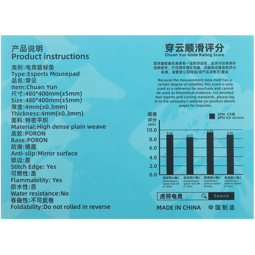 Купить Коврик ESPTiger Chuan Yun (L) голубой  5628350. Характеристики, отзывы и цены в Донецке