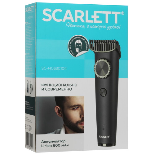 Купить Машинка для стрижки Scarlett SC-HC63C104 черный  9154866. Характеристики, отзывы и цены в Донецке