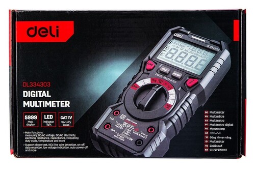 Купить Мультиметр Deli DL334303  9310952. Характеристики, отзывы и цены в Донецке