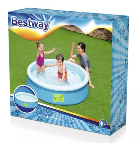 Купить Бассейн надувной Fast Set, 152 х 38 см, от 2 лет, 57241 Bestway  5464778. Характеристики, отзывы и цены в Донецке