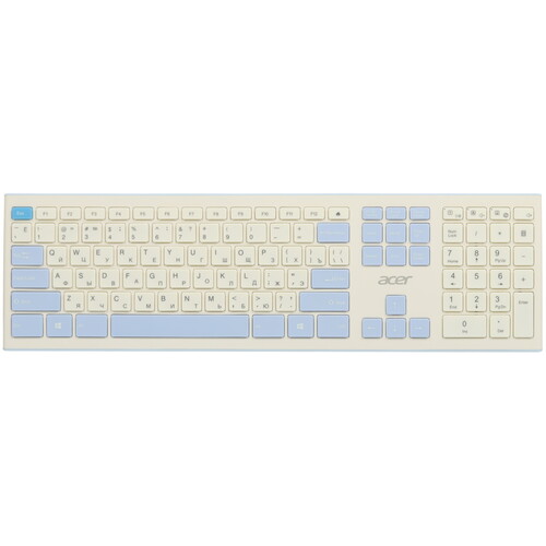 Купить Клавиатура+мышь беспроводная   Acer OCC205 белый  9091295. Характеристики, отзывы и цены в Донецке