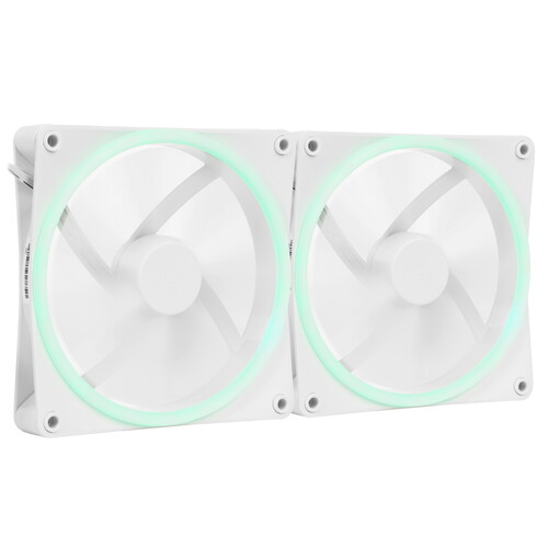 Купить Комплект вентиляторов NZXT F140 RGB DUO Double pack [RF-D14DF-W1] белый  5610394. Характеристики, отзывы и цены в Донецке