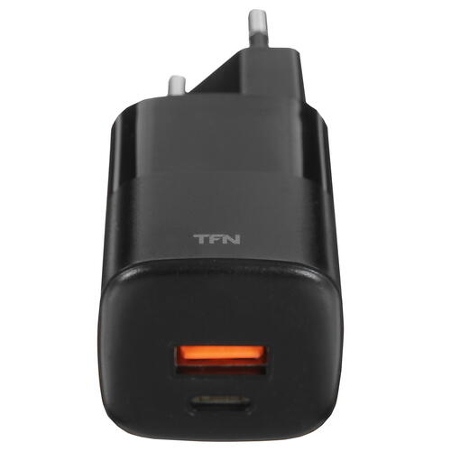 Купить Сетевое зарядное устройство TFN NANO A+C PD 33W черный  5367351. Характеристики, отзывы и цены в Донецке