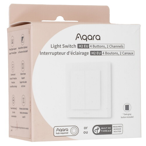 Купить Умный выключатель Aqara H2 WS-K08D  5613274. Характеристики, отзывы и цены в Донецке