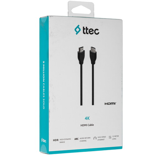 Купить Кабель  TTEC HDMI - HDMI, 1.5 м  9140749. Характеристики, отзывы и цены в Донецке