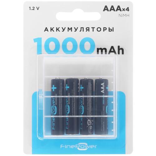 Купить Аккумулятор Finepower AAA 1000 мА*ч  5410539. Характеристики, отзывы и цены в Донецке