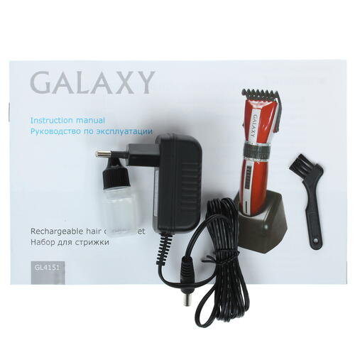 Купить Машинка для стрижки Galaxy GL 4151 красный/серебристый, черный  1107238. Характеристики, отзывы и цены в Донецке
