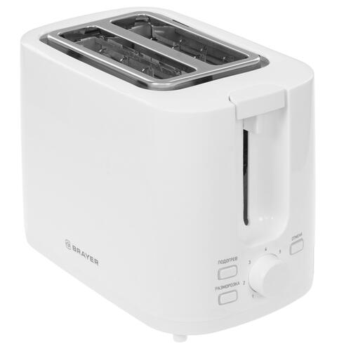 Купить Тостер BRAYER BR2107 белый  9905835. Характеристики, отзывы и цены в Донецке