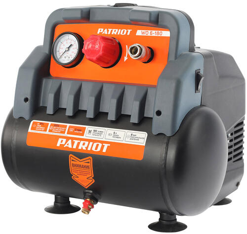 Купить Компрессор поршневой безмасляный Patriot WO 6-180  8159942. Характеристики, отзывы и цены в Донецке