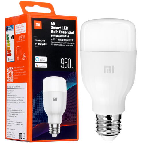 Купить Умная светодиодная лампа Xiaomi Mi Smart LED Bulb Essential MJDPL01Y  4725706. Характеристики, отзывы и цены в Донецке