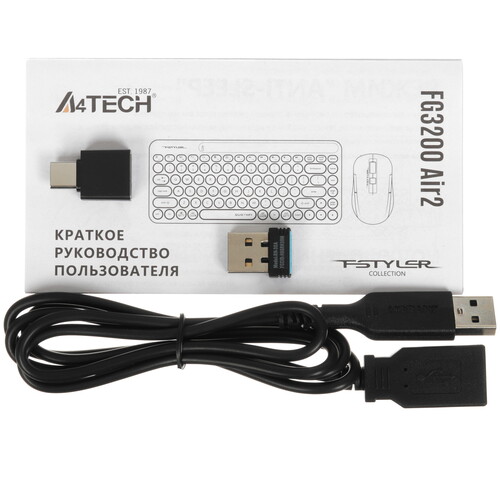 Купить Клавиатура+мышь беспроводная   A4Tech Fstyler FG3200 Air 2 синий  5495131. Характеристики, отзывы и цены в Донецке