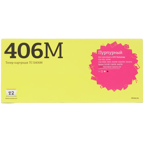 Купить Картридж лазерный T2 TC-S406M пурпурный  7963692. Характеристики, отзывы и цены в Донецке