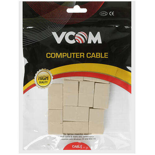 Купить Проходной соединительный адаптер RJ45 VCOM VTE7713-1/10  4819055. Характеристики, отзывы и цены в Донецке