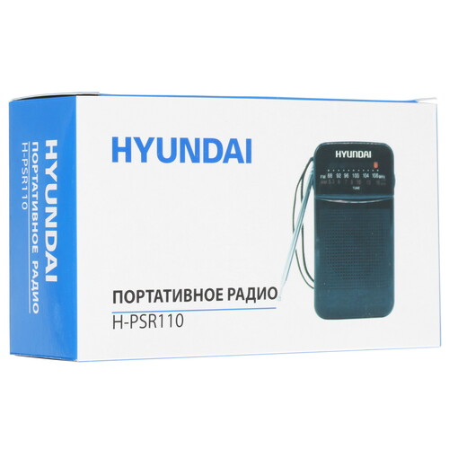 Купить Радиоприемник Hyundai H-PSR110 черный  1397795. Характеристики, отзывы и цены в Донецке