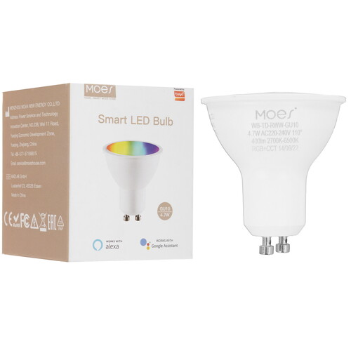 Купить Лампа светодиодная Moes Smart LED Bulb GU10 WB-TD-RWW-GU10  9161860. Характеристики, отзывы и цены в Донецке