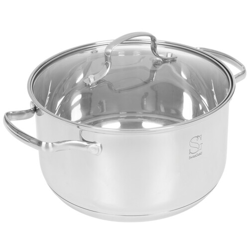 Купить Кастрюля Swisgold Taurus SG-18077 4.7 л 22 см серебристый  9151807. Характеристики, отзывы и цены в Донецке