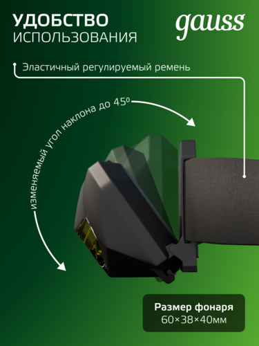 Купить Фонарь Gauss GFL306  9174966. Характеристики, отзывы и цены в Донецке
