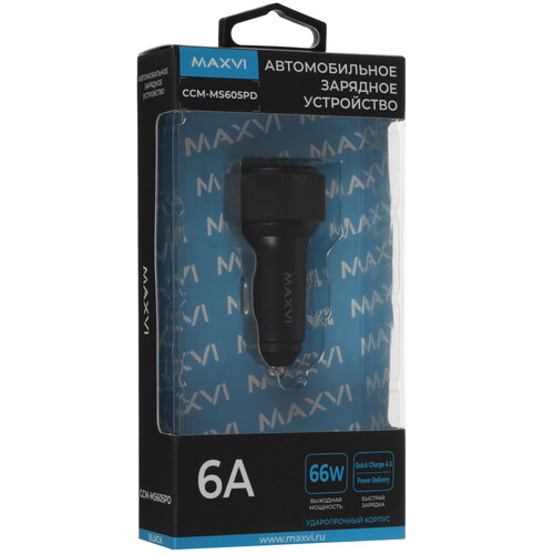 Купить Автомобильное ЗУ Maxvi CCM-MS605PD черный  5483262. Характеристики, отзывы и цены в Донецке