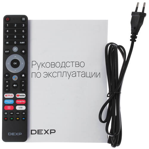 Купить 75" (190 см) Телевизор DEXP A751 серый  5077165. Характеристики, отзывы и цены в Донецке