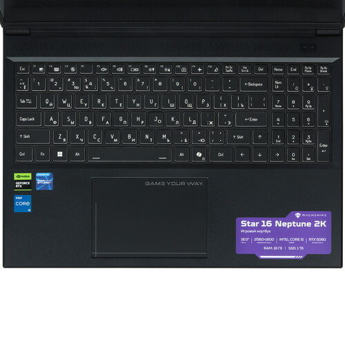 Купить 16" Ноутбук Machenike Star 16 Neptune 2K серый  5628565. Характеристики, отзывы и цены в Донецке
