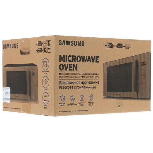 Купить Микроволновая печь Samsung MS23T5018AK/BW черный  1651786. Характеристики, отзывы и цены в Донецке