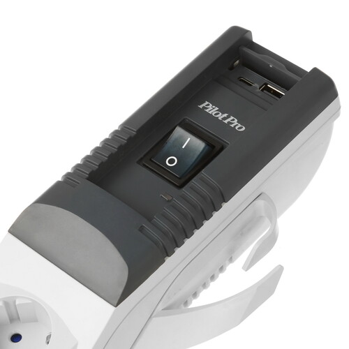 Купить Сетевой фильтр Pilot PRO USB белый  9056389. Характеристики, отзывы и цены в Донецке