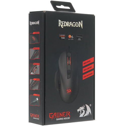 Купить Мышь проводная Redragon Gainer  8161282. Характеристики, отзывы и цены в Донецке