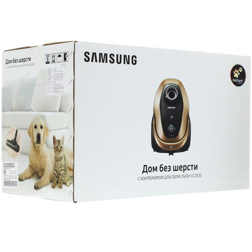 Купить Пылесос Samsung VC2500M Pet Care коричневый  1370086. Характеристики, отзывы и цены в Донецке