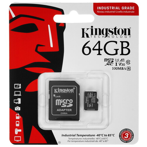 Купить Карта памяти Kingston Industrial microSDXC 64 ГБ  4892644. Характеристики, отзывы и цены в Донецке