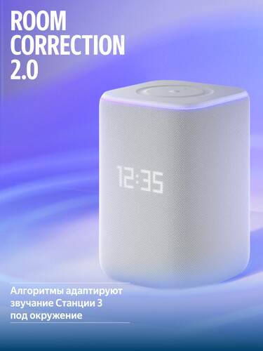 Купить Умная колонка Яндекс Станция 3 серый  5643197. Характеристики, отзывы и цены в Донецке