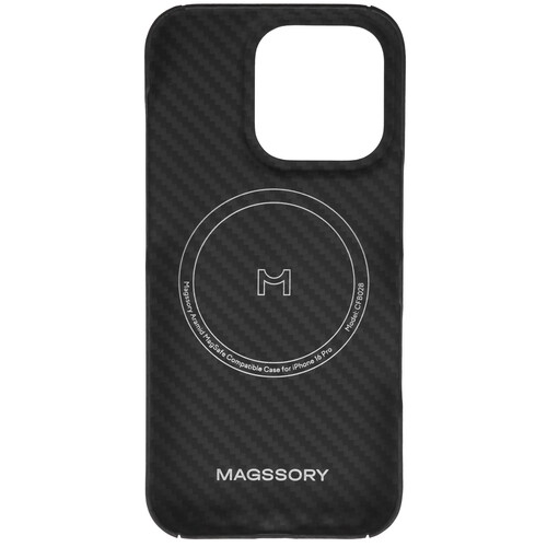 Купить Накладка  Magssory Aramid Case для Apple iPhone 16 Pro черный  5617799. Характеристики, отзывы и цены в Донецке