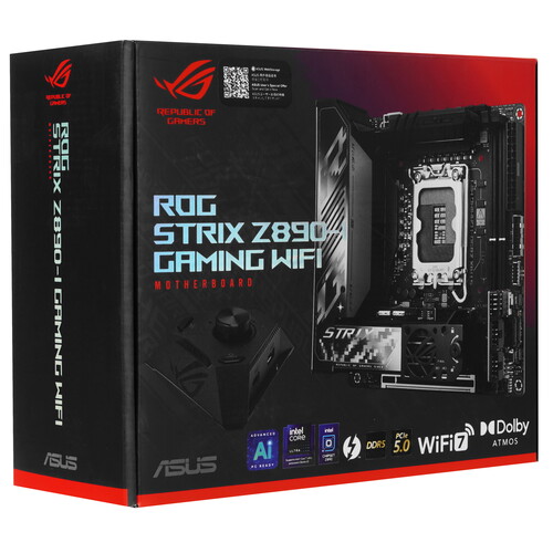 Купить Материнская плата ASUS ROG STRIX Z890-I GAMING WIFI  5620954. Характеристики, отзывы и цены в Донецке