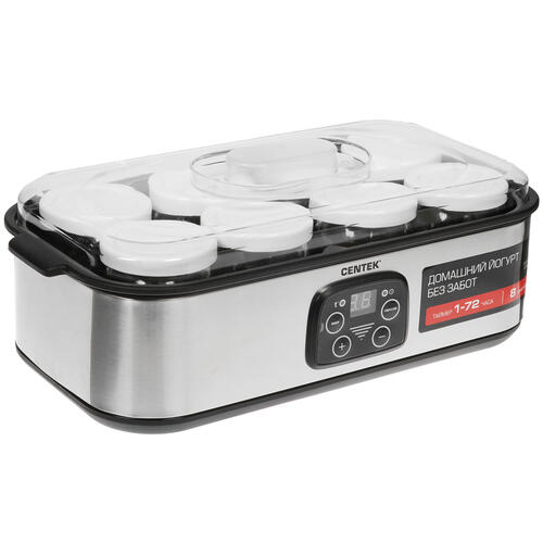 Купить Йогуртница Centek CT-1443 серебристый  8191928. Характеристики, отзывы и цены в Донецке