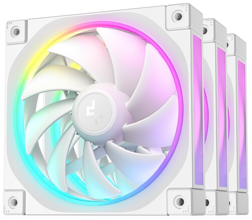 Купить Комплект вентиляторов DEEPCOOL FL12 [R-FL12-WHAPN3-G] белый  5606072. Характеристики, отзывы и цены в Донецке