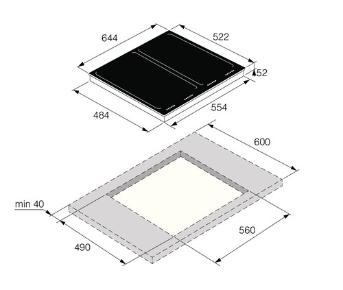 Купить Индукционная варочная поверхность Asko HI1655G  5485188. Характеристики, отзывы и цены в Донецке