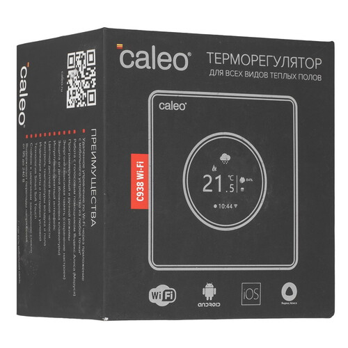 Купить Умный терморегулятор CALEO С938 black  5497553. Характеристики, отзывы и цены в Донецке