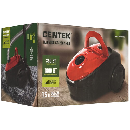 Купить Пылесос Centek CT-2507 красный  9129960. Характеристики, отзывы и цены в Донецке