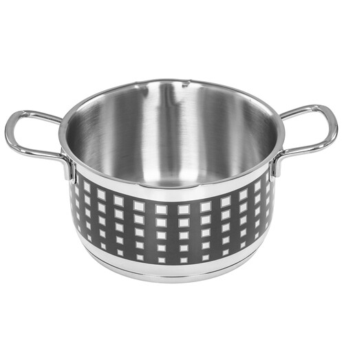 Купить Кастрюля Dariis Punto PNT-720 2.5 л 18 см серебристый  9174064. Характеристики, отзывы и цены в Донецке