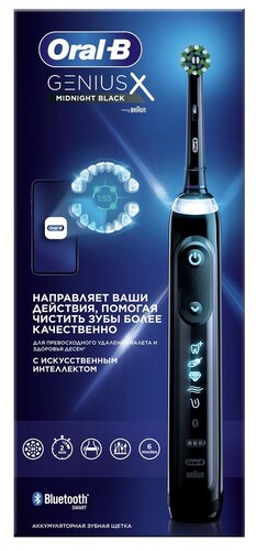 Купить Электрическая зубная щетка Braun Oral-B Genius X 20000 черный  5625858. Характеристики, отзывы и цены в Донецке